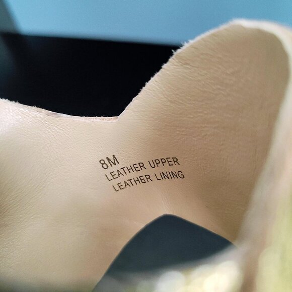 VIA SPIGA ~ “Flora” Gold Leather Platform Heels ~ 8M  EUC - Picture 4 of 14